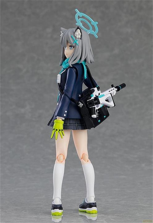 Actual product image Max Factory Blue Archive Figma Action Figure Shiroko Sunaookami (re-run) 15 cm