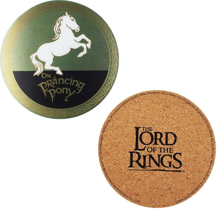 Actual product image Cinereplicas Lord of the Rings: Coaster (Set of 4) (4 x, Glass coaster)