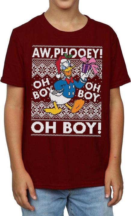 Disney Donald Duck Christmas Fair Isle TShirt Jungen
