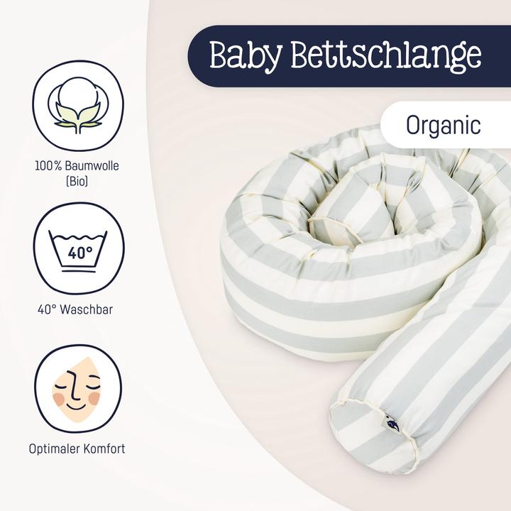 Julius Zöllner Bettschlange Organic Stripes