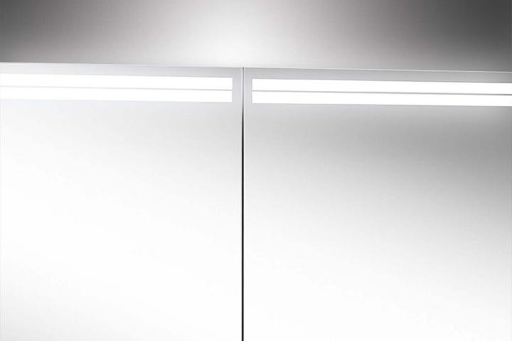 Produktbild Schneider ARANGALINE LED Lichtspiegelschrank, 2 Doppelspiegeltüren, 100x70x12cm, 160.500.02.41