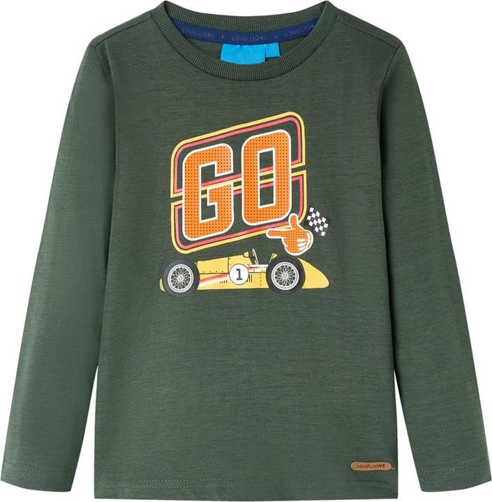 VidaXL Kinder-Langarmshirt Dunkelgrün 140,Material: 100 (140)