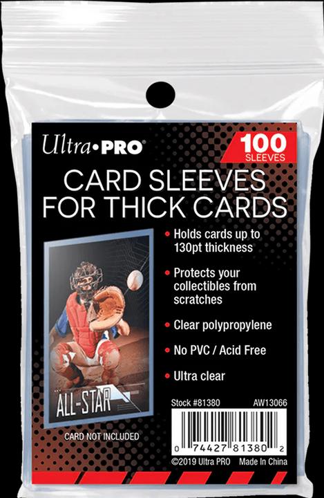 Actual product image Ultra Pro 130PT Thick Card Sleeves (100ct)