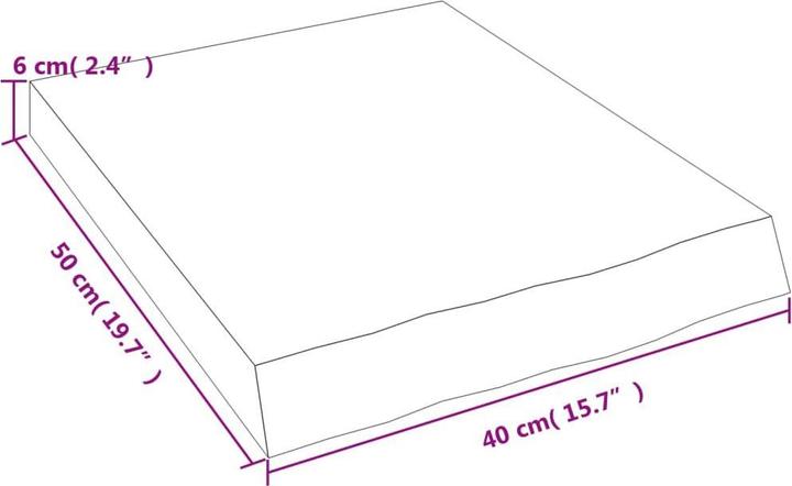 Produktbild VidaXL Siegbert (40 x 6 x 50 cm)
