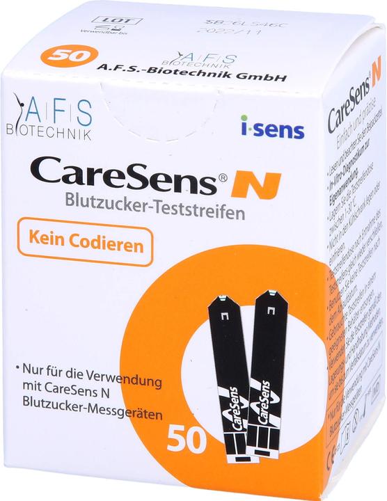 Immagine prodotto I.sens Strisce reattive per la glicemia CareSens-N (codifica automatica), 50 strisce reattive (Strisce reattive)