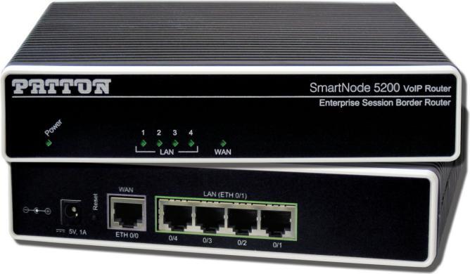 Produktbild Patton SmartNode 5200, ESBR, 4 SIP Sessions (SIP back-to-bac
