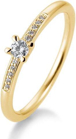 Breuning Verlobungsring Pavé (57, 585/14 K Gold)