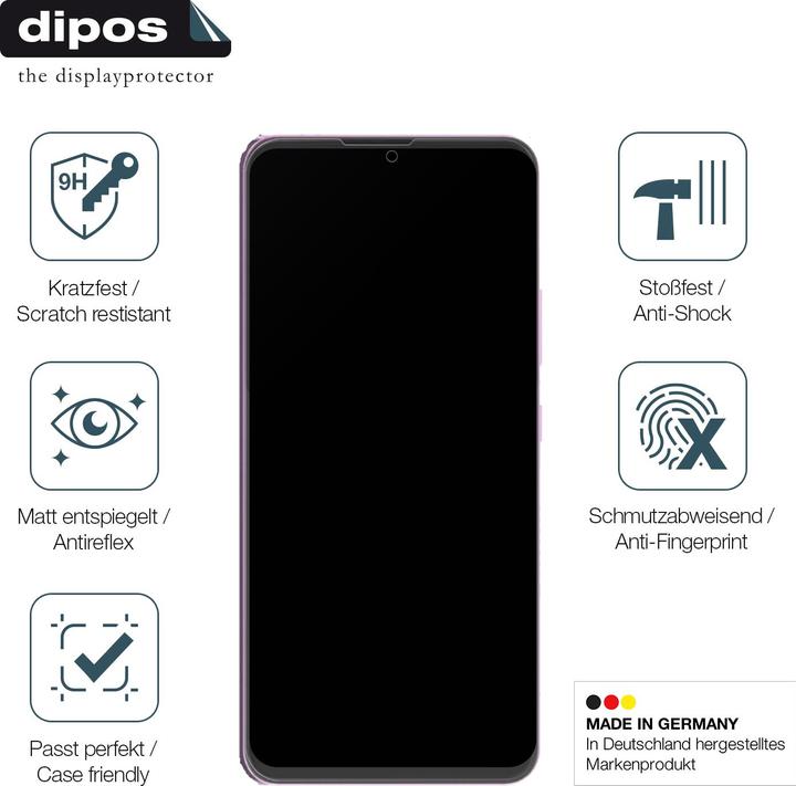 Actual product image Dipos Anti-Shock Screen Protector Matte (1 Piece, Cubot A10)