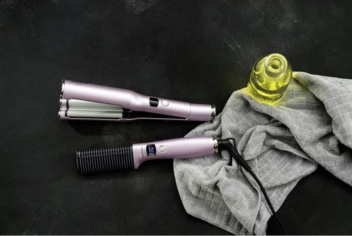 Image du produit Carrera Combiné redresseur classique et kit de coiffure Wave Styler, rose pâle (Fer plat)