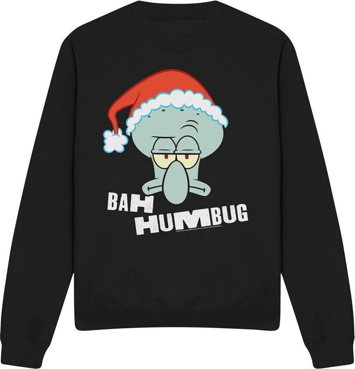 Immagine prodotto Spongebob Squarepants Bah Humbug Felpa Natale Squidward Adulto Unisex (S)