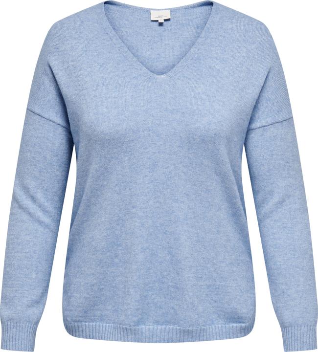 Only Curvy V-Ausschnitt Strickpullover Strickpullover
