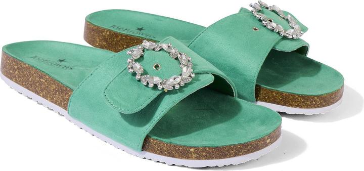 Actual product image Joe Browns Jewelled Buckle Slider Sandals (36)
