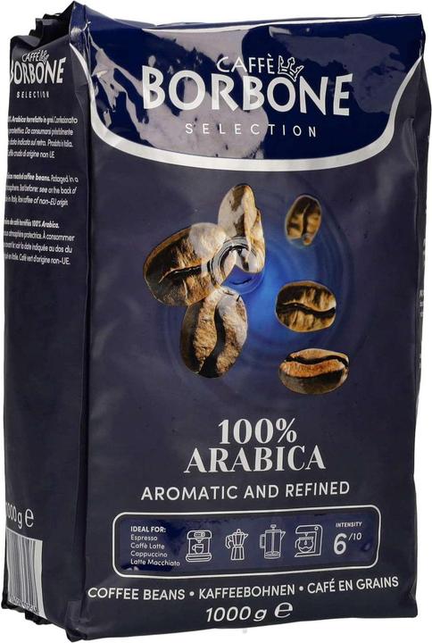 Caffè Borbone Crema Arabica 100% Ziarno (1000 g, Mittlere Röstung, Dunkle Röstung)
