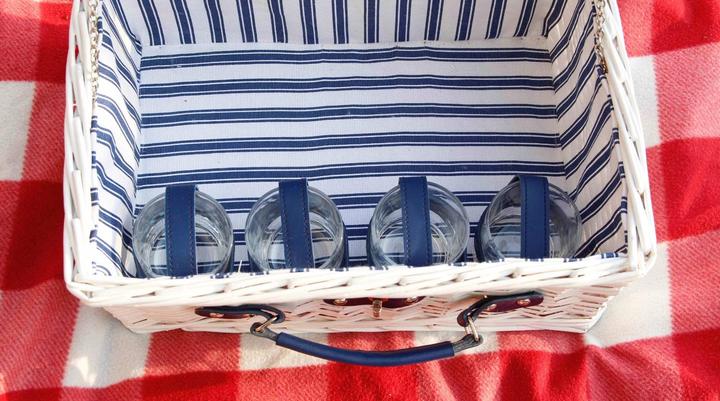 Image du produit Fs-Star Panier pique-nique 40x28x18cm Marine