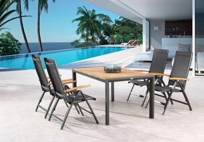 Productafbeelding Best Vouwstoel Cavalese wit/Teak