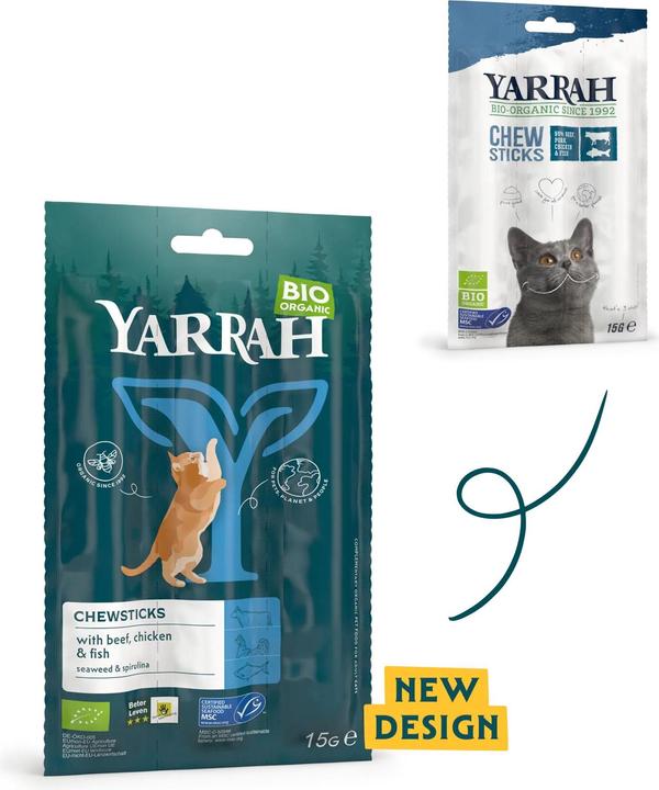 Immagine prodotto Yarrah BIO gomme da masticare per gatti (Junior, Adulto, Senior, 1 pz., 15 g)