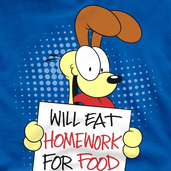 Immagine prodotto Garfield Will Eat Homework Maglietta Uomo (4XL)