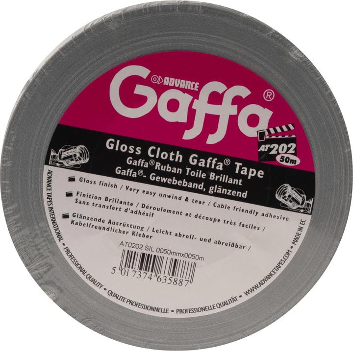 Actual product image Advance Gaffa Tape Silver 50mm wide, 50m long (50 mm)