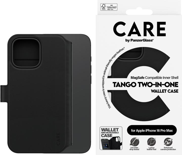 Actual product image PanzerGlass CARE Tango Two-in-One Wallet Case (Apple iPhone 16 Pro Max)