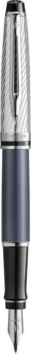 Actual product image Waterman Fountain pen Expert DeLuxe C.C.gr/si Paladiumbesch. F blue (Metallic grey, 1 x)