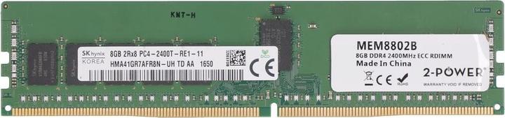 Image du produit 2-Power 8 Go DDR4 2400MHz ECC RDIMM (2400 MHz, RAM DDR4, DIMM)