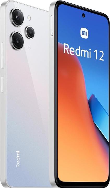 Actual product image Xiaomi Redmi 12 (128 GB, Silver, 6.79", Hybrid Dual SIM, 50 Mpx, 4G)