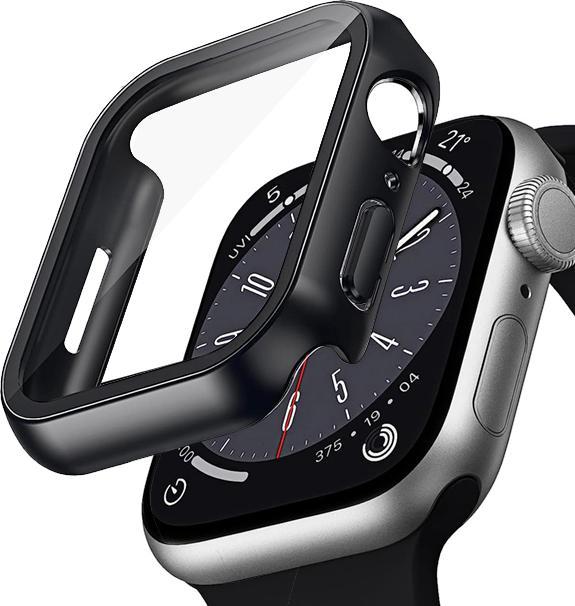 Actual product image Crong Hybrid Watch Case - Apple Watch 44 mm Glass Case (black)