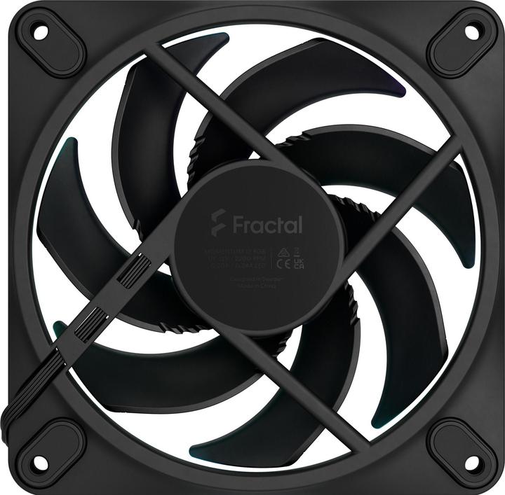 Actual product image Fractal D. Momentum 12 RGB 3-pack Black (120 mm, 3 x)