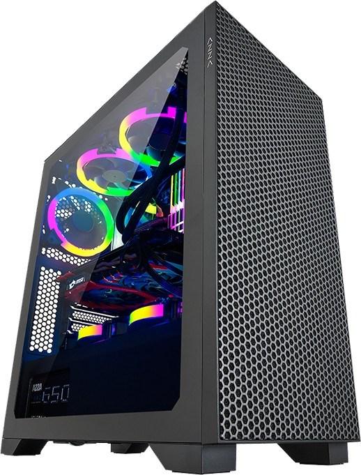 Produktbild Linkworld Hive 450 GAMING Miditower Schwarz RGB retail - Midi/Minitower - ATX (mATX, ITX, ATX, E-ATX)