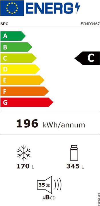 Energie-Label SPC FCMD3467 (515 l)