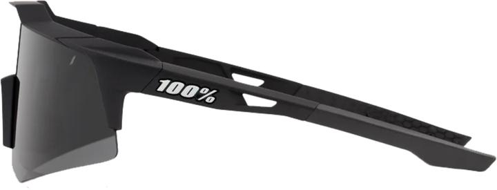Actual product image 100% Glasses Speedcraft XS Soft Tact (Soft Tact Black, Smoke)