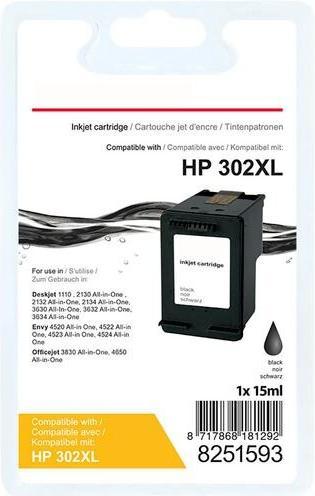 Produktbild Office Depot Tintenpatrone 302XL Kompatibel HP 302XL F6U68AE Schwarz (BK)