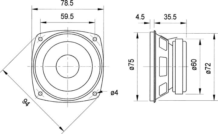 Actual product image Visaton HiFi full range loudspeaker FRS 8