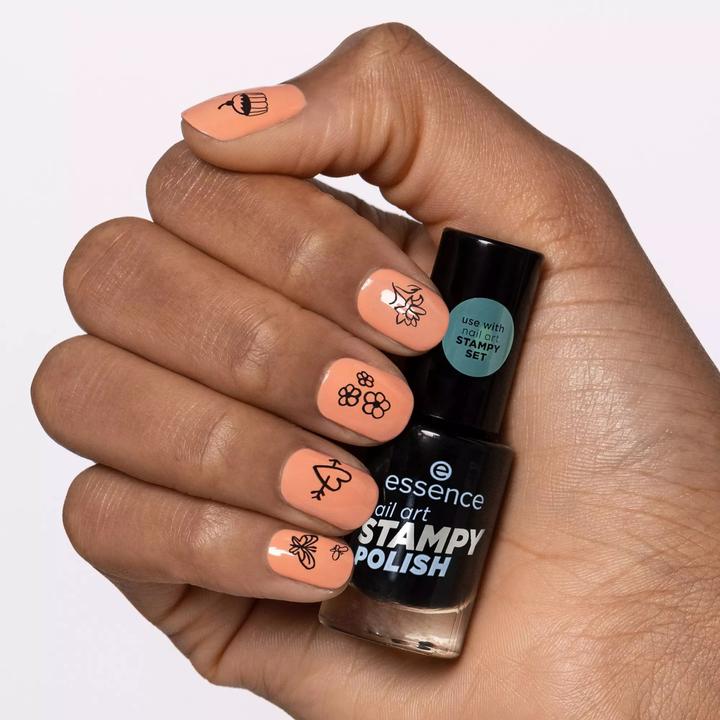 Actual product image essence Nail polish Nail Art Stampy Polish 01 Perfect match (01 Perfect match, Colour paint)