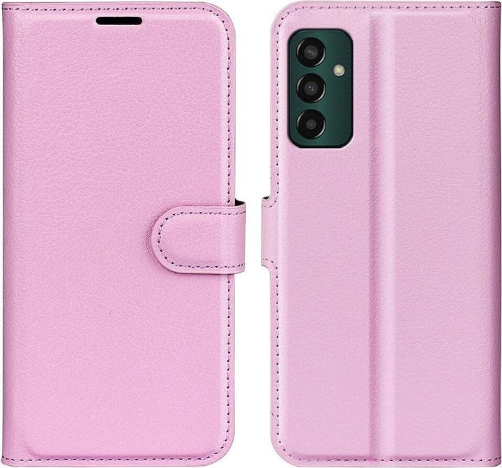 Actual product image Cover-Discount Galaxy M13 - Leather case pink (Samsung Galaxy M13)