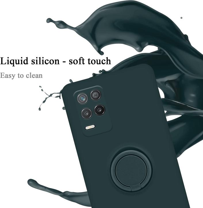Produktbild Cadorabo TPU Liquid Ring Silicone Case Hülle für Realme 8 5G / V13 / Q3 / Q3i / Narzo 30 5G (Realme V13, Realme Narzo 30 5G, Realme Q3i 5G)