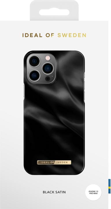 Actual product image iDeal Of Sweden Designer Hard Cover Black Satin (Apple iPhone 13 Pro Max)