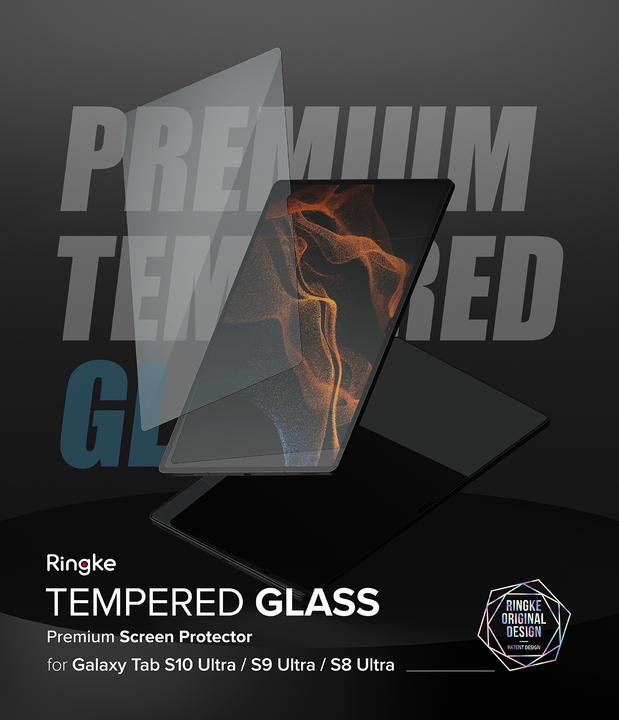Actual product image Ringke Screen Protector for Galaxy Tab S10 Ultra / S9 Ultra / S8 Ultra SCREEN PROTECTOR TEMPERED GLASS (1 Piece, Galaxy Tab S10 Ultra)