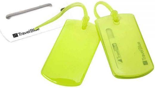 Actual product image Travel Blue 2x gel name tag (Additional padding)