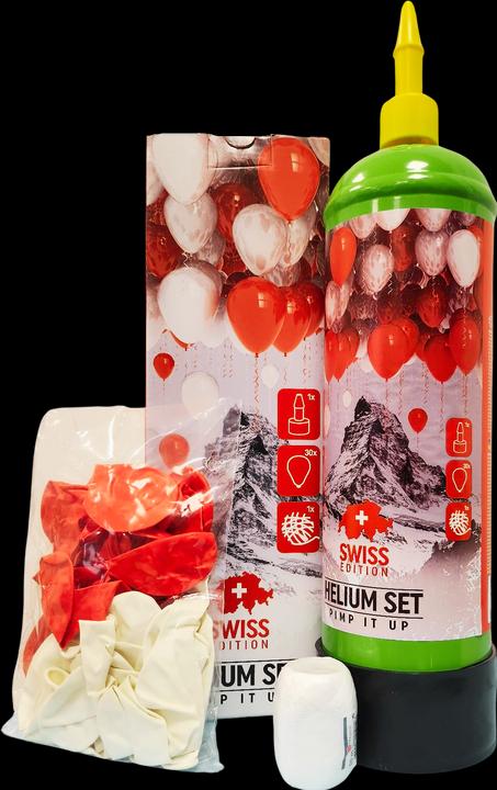 Actual product image Pimp It Up Helium set Swiss Edition (30 balloons) (30 x)