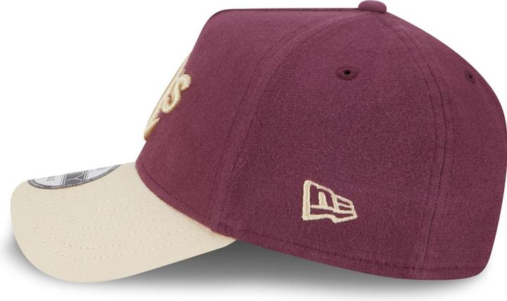 Actual product image New Era A-Frame 9Forty Cap MOLESKIN Oakland Athletics maroon (One size)
