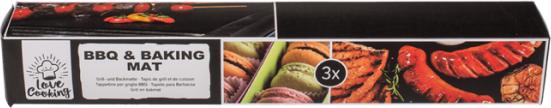 Image du produit Out of the blue Tapis de cuisson et de barbecue, réutilisable, lot de 3 (40 x 33 cm)
