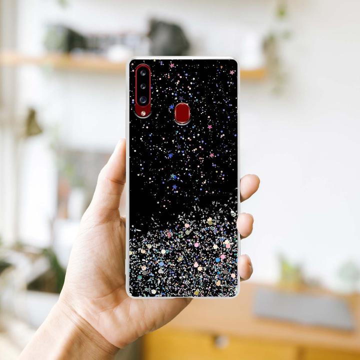Image du produit Cadorabo Couverture TPU paillettes scintillantes (Samsung Galaxy A20s)