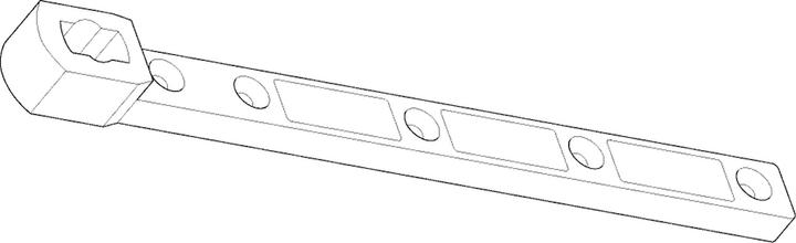 Produktbild Geze Türschienen Modell C für Pendeltüren (Zimmertür, Eingangstür, Holztür, Balkontür, Indoor)