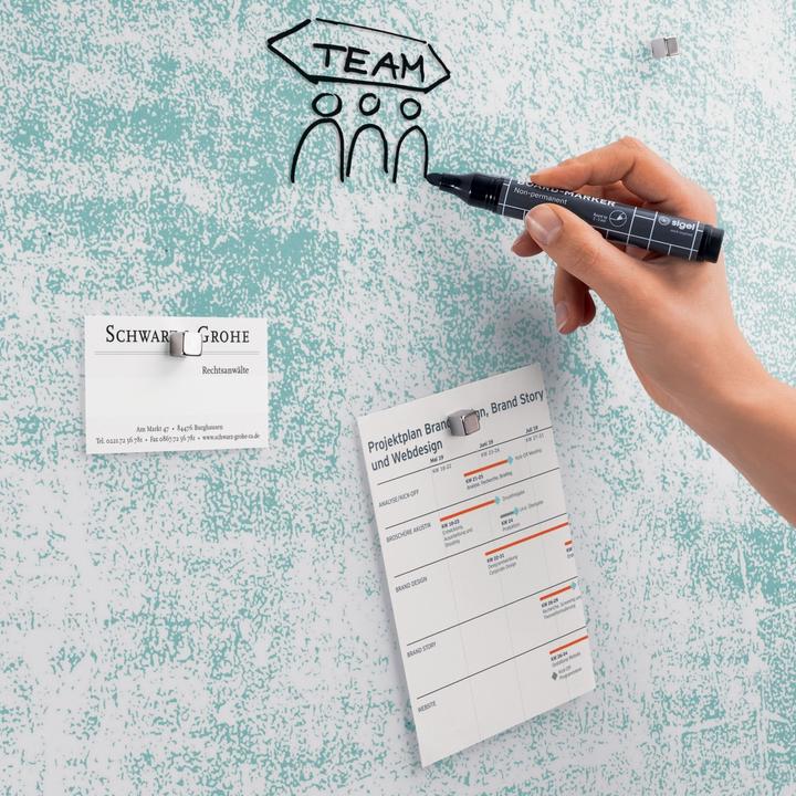 Actual product image Sigel Glass magnetic board Artverum with design (Magnet board, 91 x 46 cm)