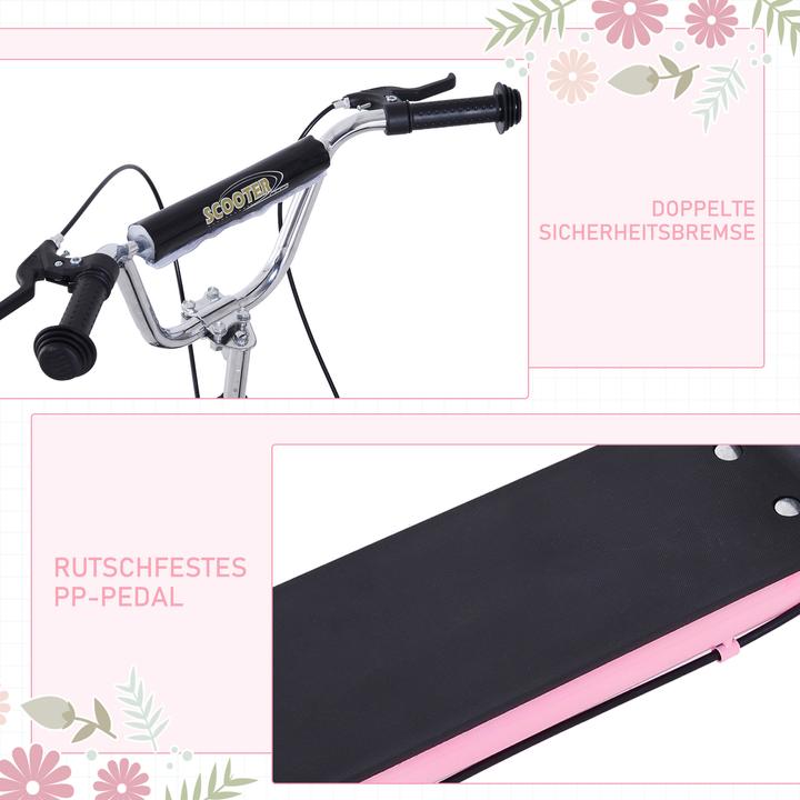 Actual product image Homcom Children's scooter with pneumatic tyres and handbrake