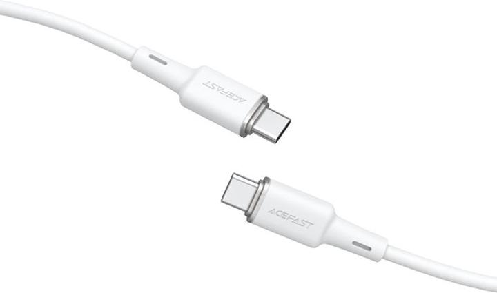 Actual product image Acefast cable USB Type C - USB Type C 1.2m, 60W (20V / 3A) white (C2-03 white) (1.20 m, USB 2.0, 60 W)