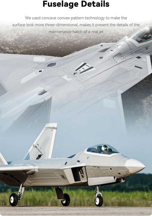 Immagine prodotto Freewing F-22 Raptor 70mm EDF E-Impeller Jet PNP (Jet)