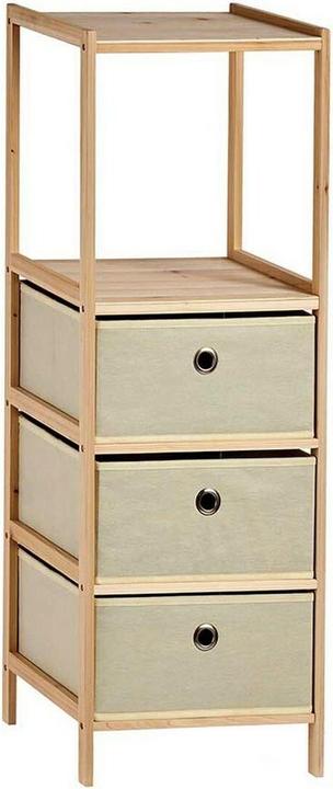 Immagine prodotto Kipit scaffale 2 ripiani 3 cassetti naturale