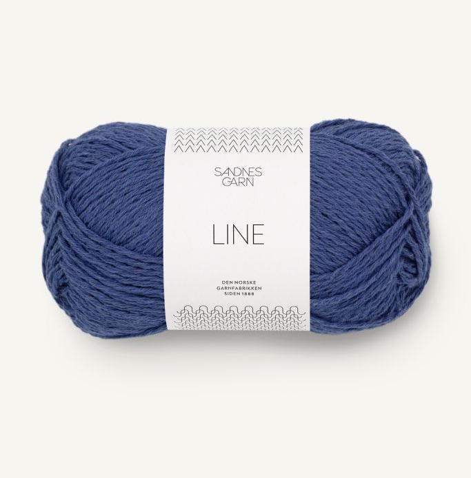 Produktbild Sandnes Garn Line col. 5863 blueprint ca. 110 m 50 g (110 m)